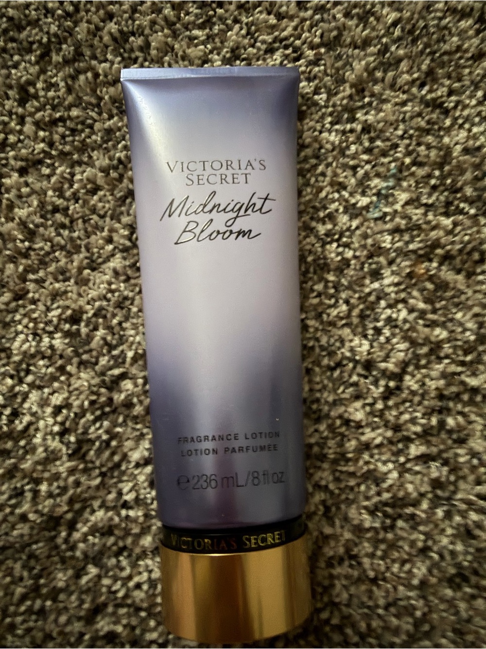 Victoria's Secret Midnight Bloom Fragrance Lotion - Lavender Purple & Gold